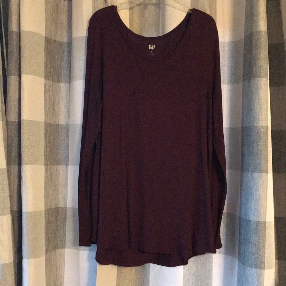 gap luxe long sleeve shirt